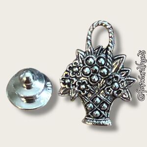 Bundle Sale 3 for $15 | Small Basket of Flowers Pin